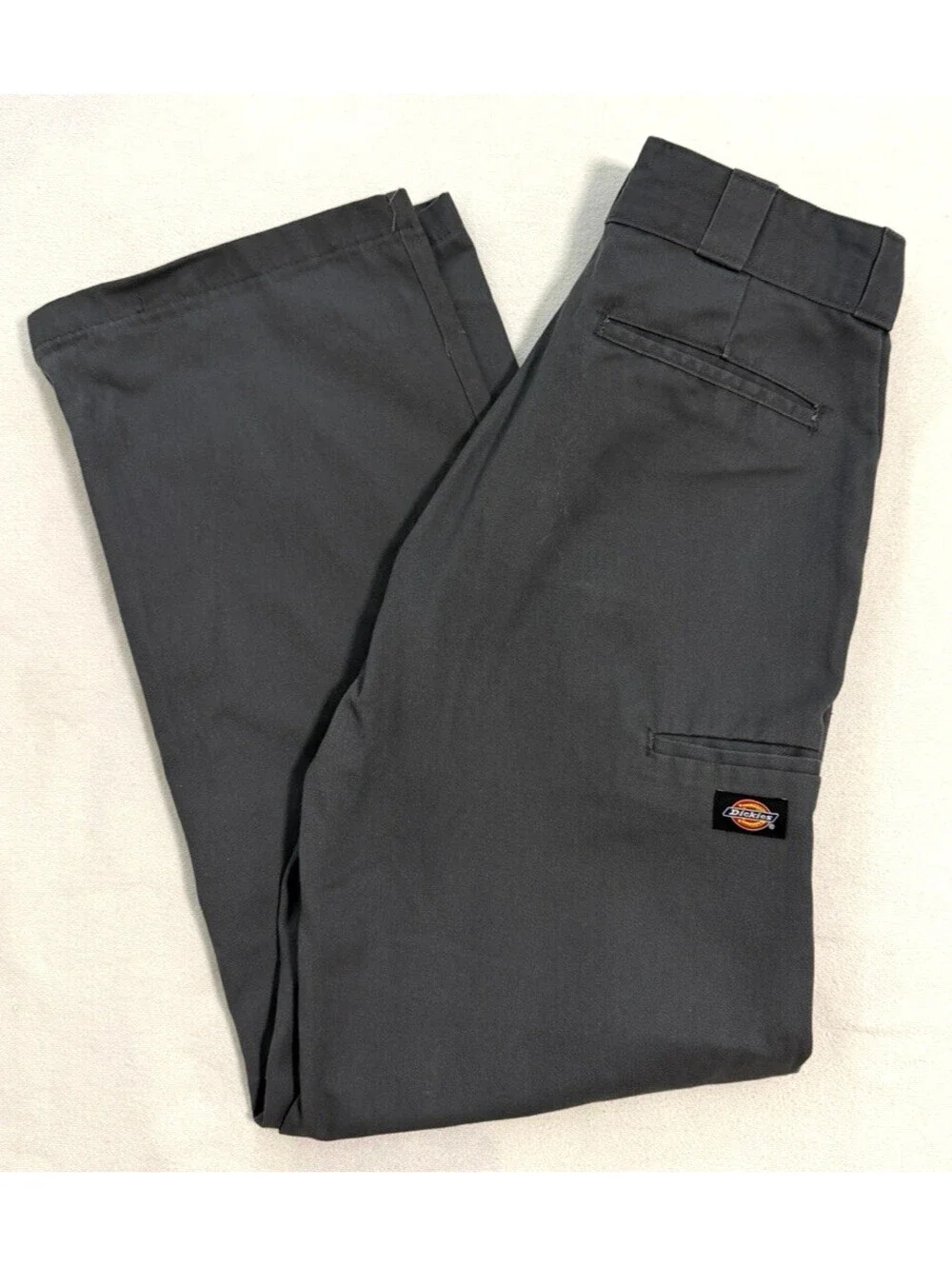 Dickies 85283 Double Knee Work Pants Charcoal Gray Loose Fit 30 Waist Workwear
